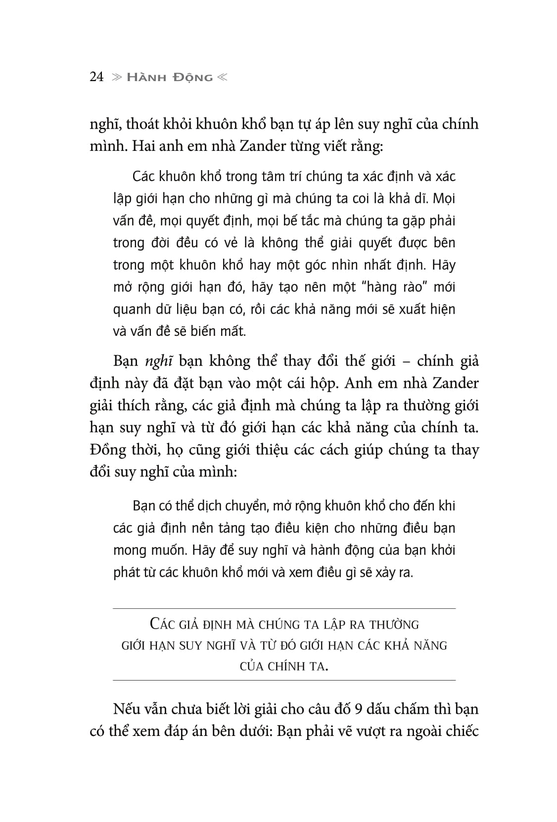 hành động - hành trình tạo nên những thay đổi tích cực