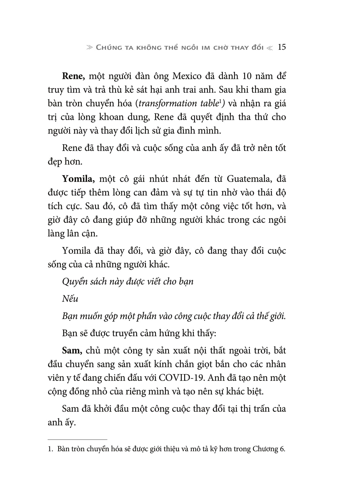 hành động - hành trình tạo nên những thay đổi tích cực