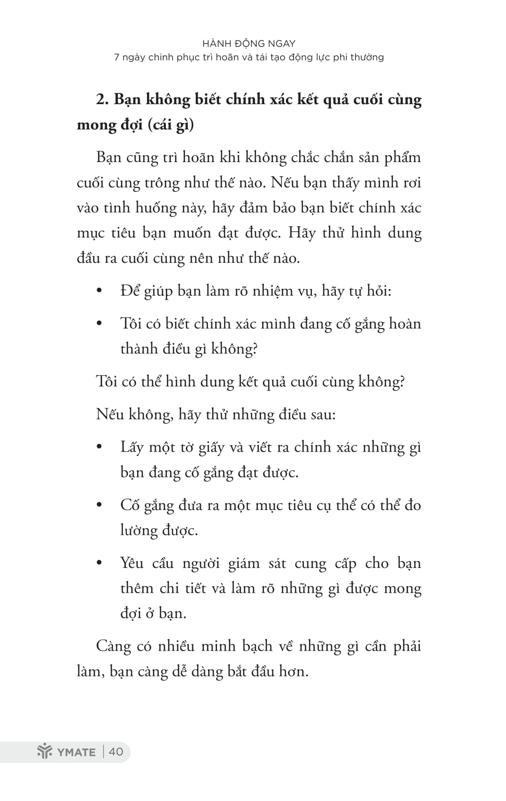 hành động ngay - 7 ngày chinh phục trì hoãn và tái tạo động lực phi thường