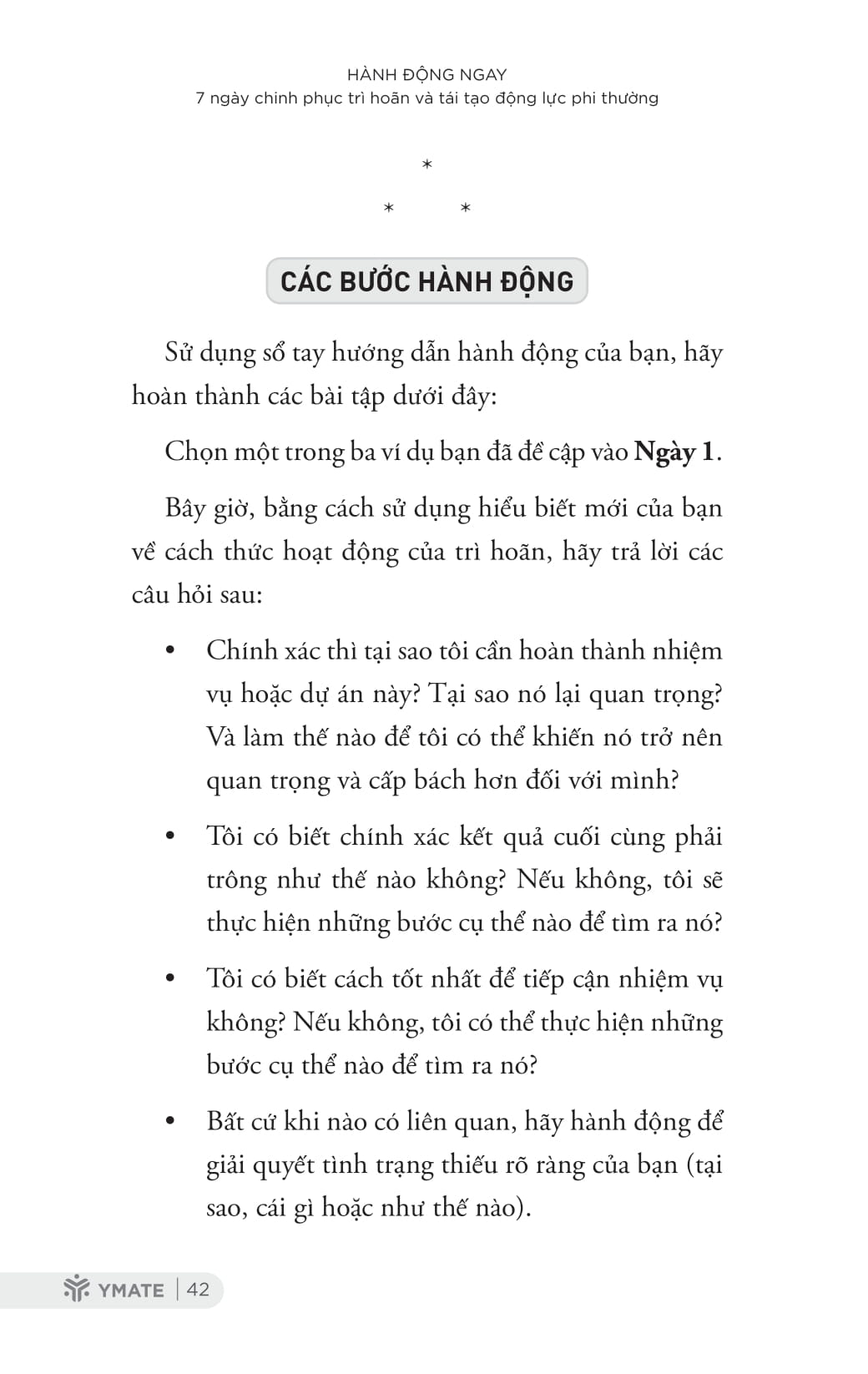 hành động ngay - 7 ngày chinh phục trì hoãn và tái tạo động lực phi thường