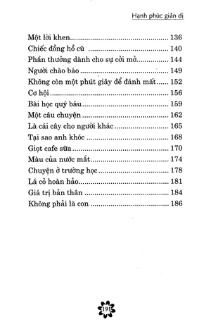 hạnh phúc giản dị