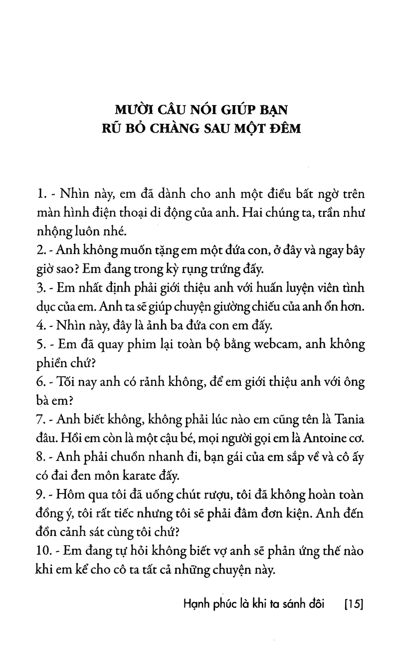 hạnh phúc là khi ta sánh đôi