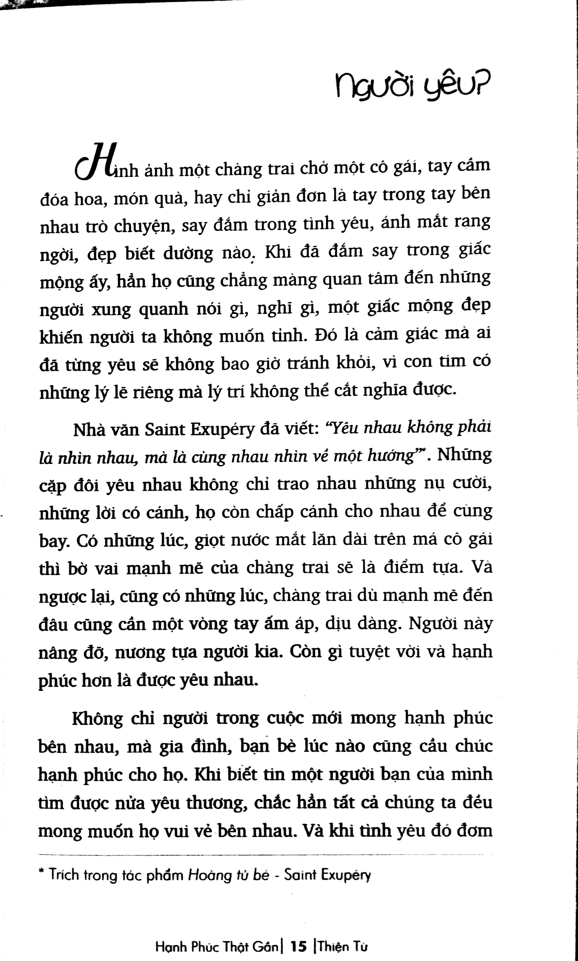 hạnh phúc thật gần