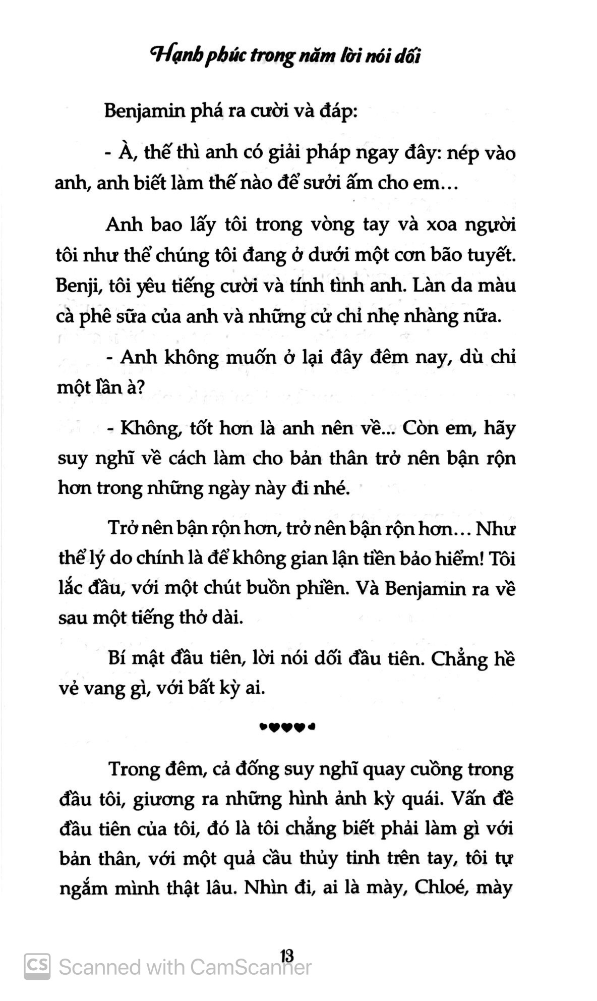 hạnh phúc trong năm lời nói dối