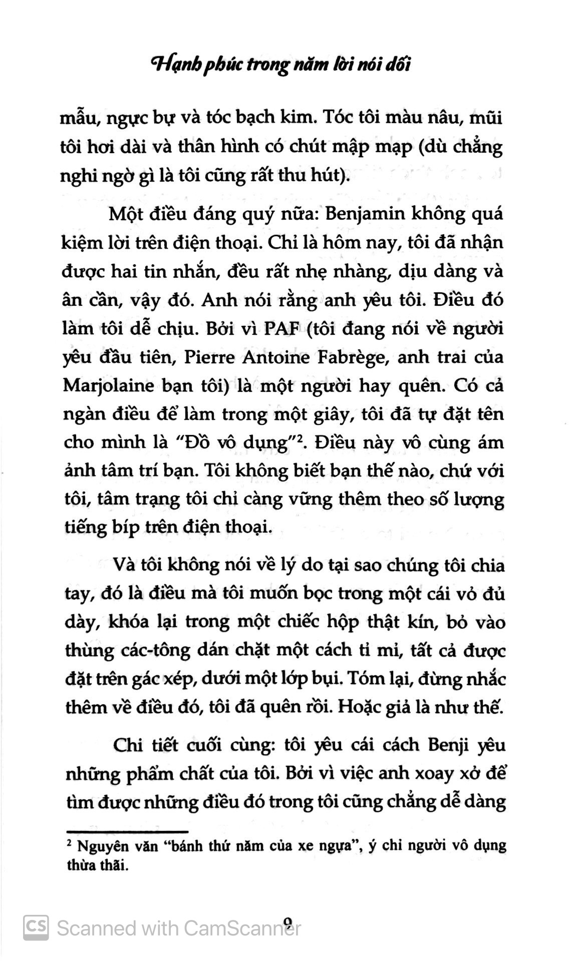 hạnh phúc trong năm lời nói dối