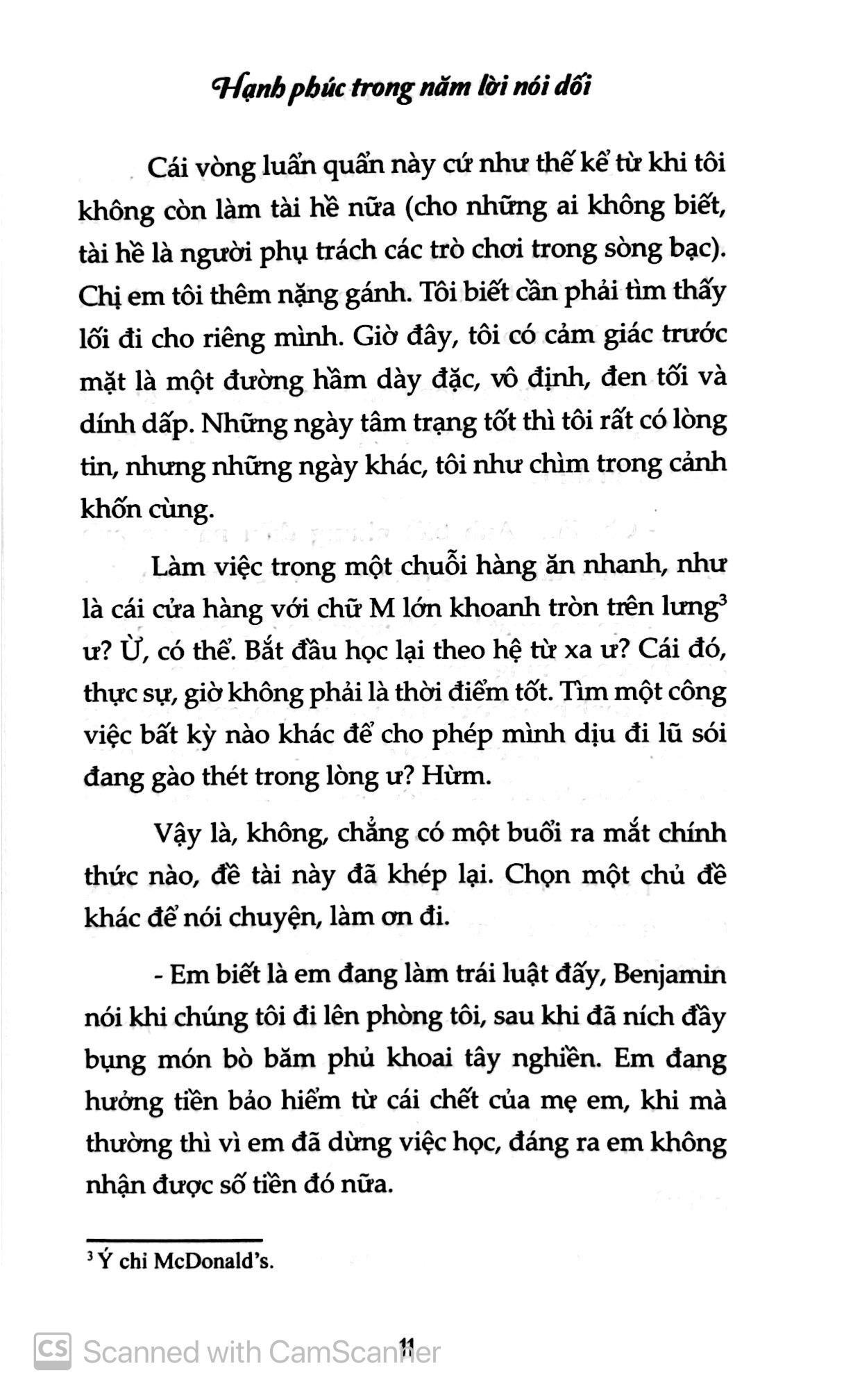hạnh phúc trong năm lời nói dối