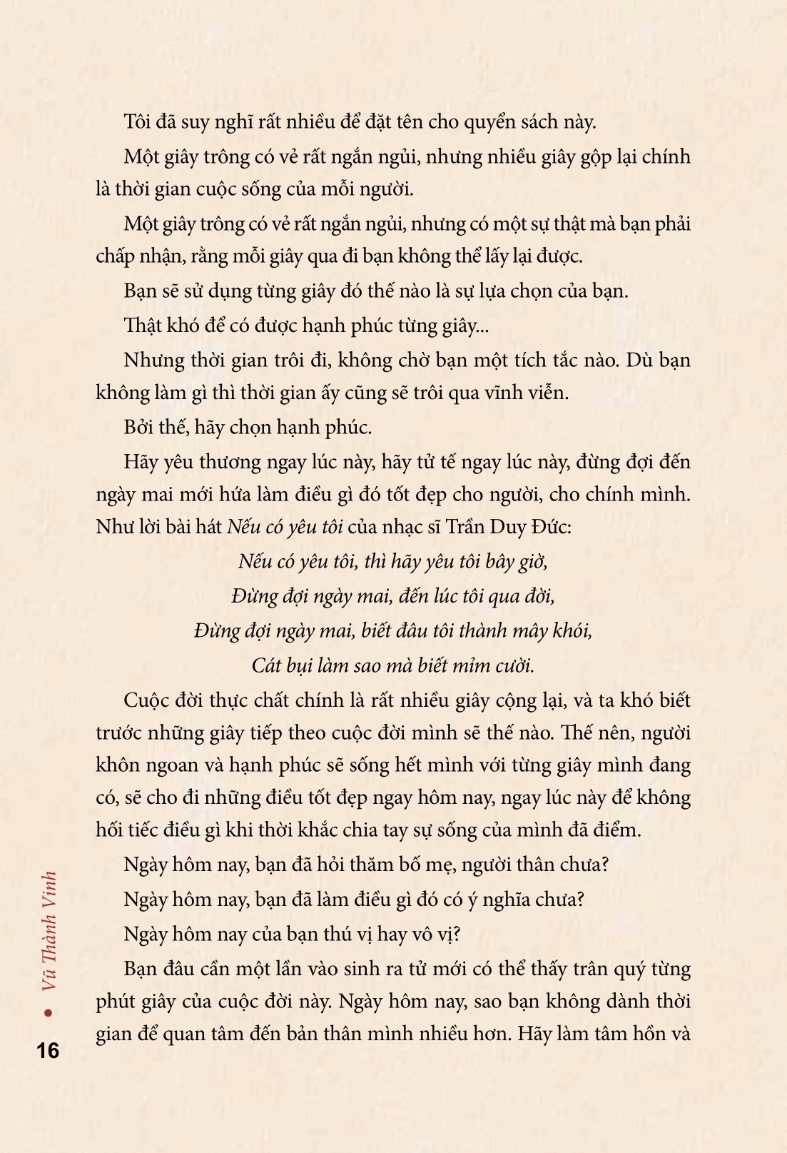 hạnh phúc từng giây