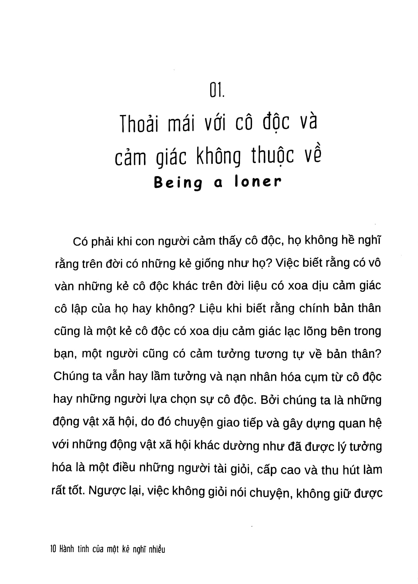 hành tinh của một kẻ nghĩ nhiều