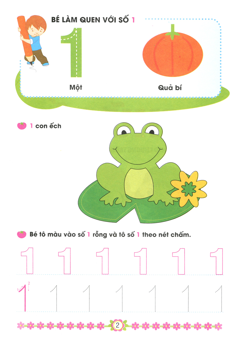 hành trang cho bé vào lớp 1 - bé làm quen với chữ số
