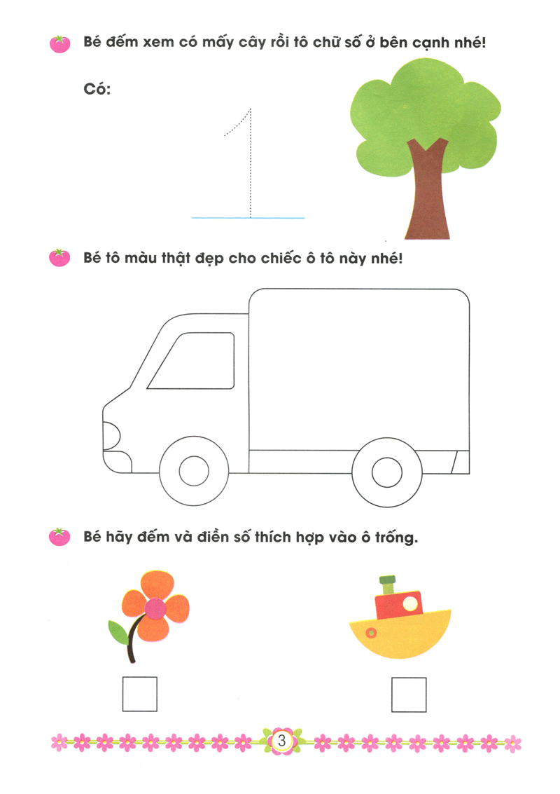 hành trang cho bé vào lớp 1 - bé làm quen với chữ số