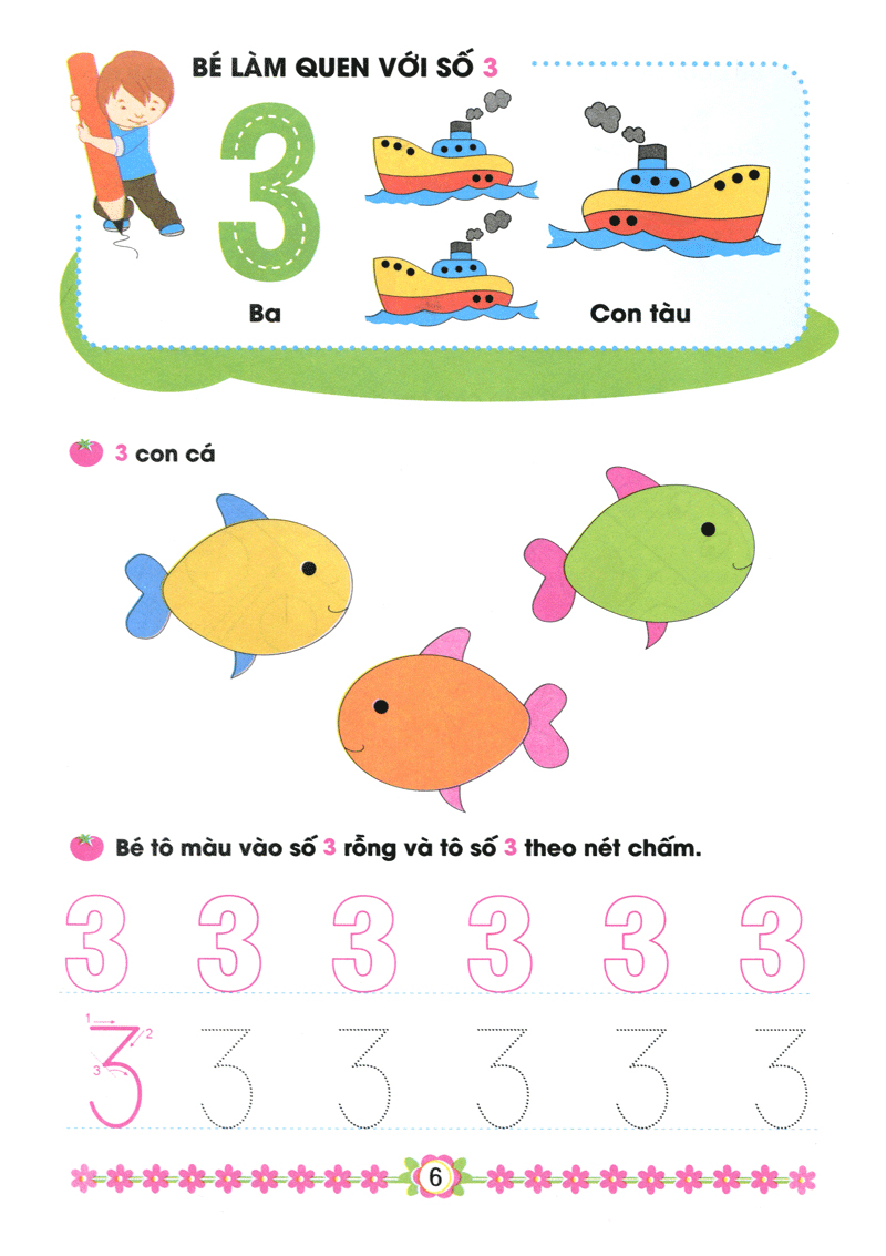 hành trang cho bé vào lớp 1 - bé làm quen với chữ số