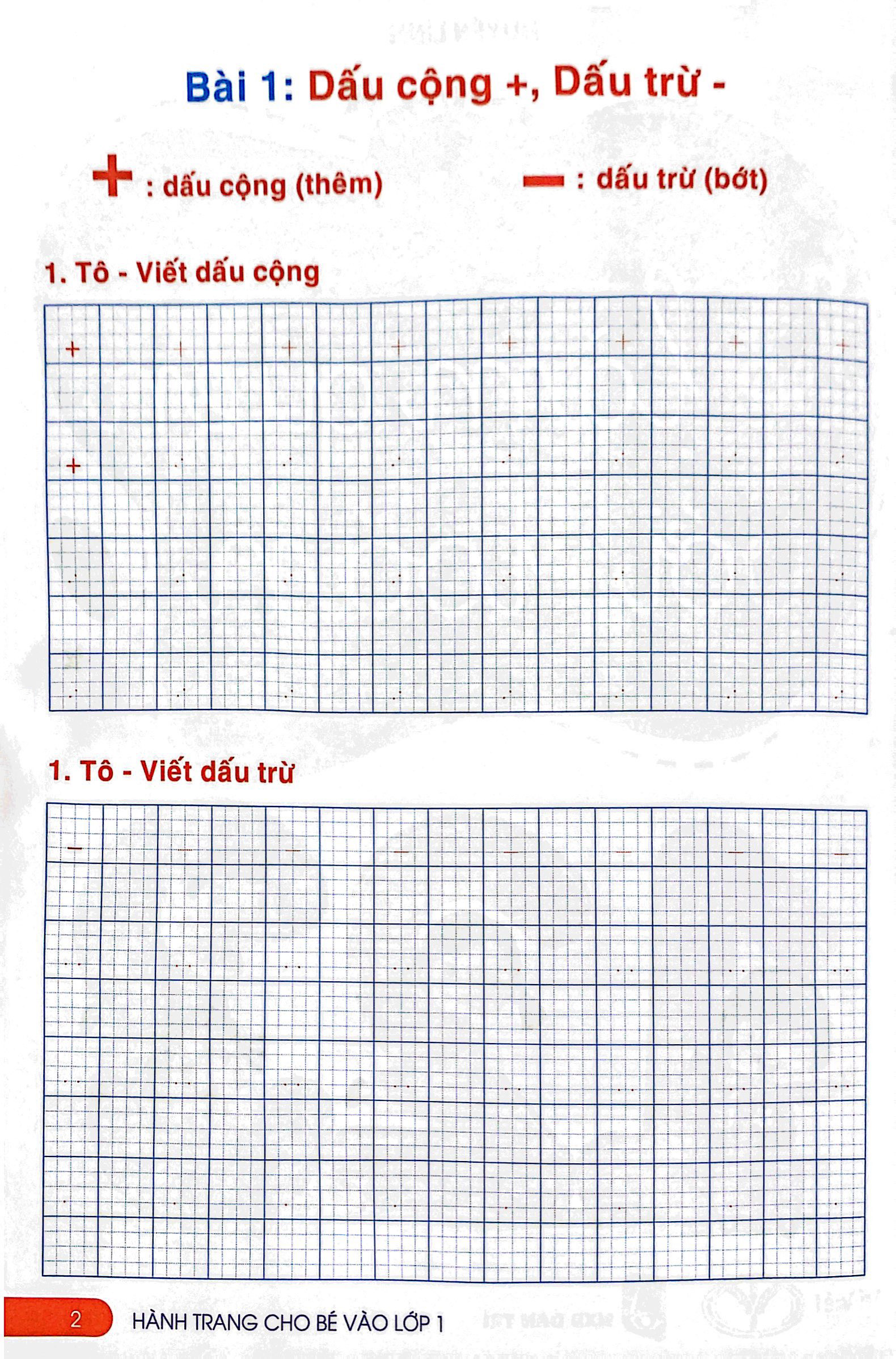 hành trang cho bé vào lớp 1 - bé làm quen với toán (tái bản 2023)