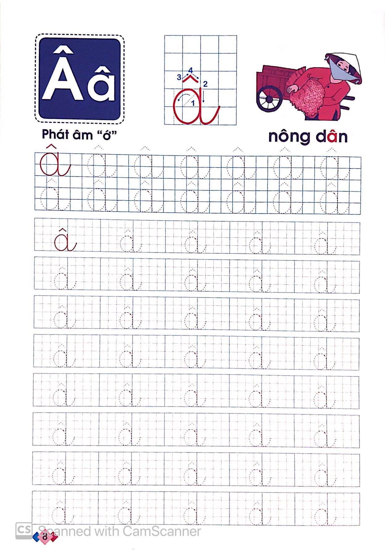 hành trang cho bé vào lớp 1 - bé tập tô chữ cái (5-6 tuổi) (tái bản 2019)