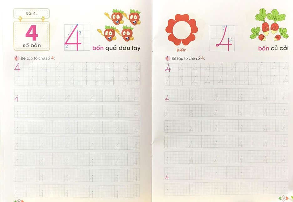 hành trang cho bé vào lớp 1 - bé tập tô chữ số (tái bản 2019)