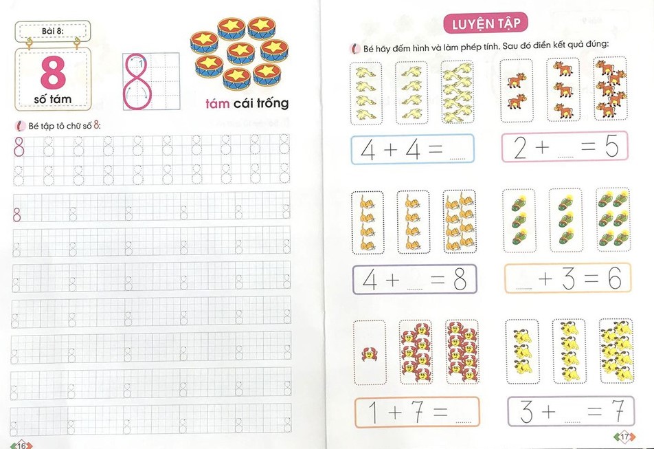 hành trang cho bé vào lớp 1 - bé tập tô chữ số (tái bản 2019)