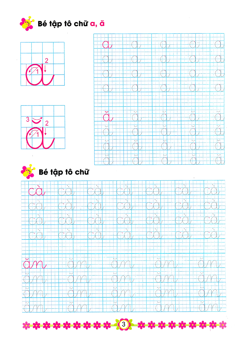 hành trang cho bé vào lớp 1 - bé tập tô và ghép vần