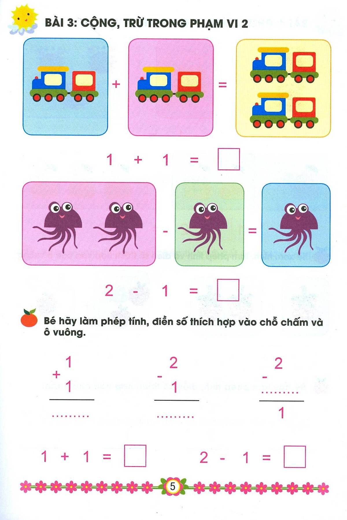 hành trang cho bé vào lớp 1 - bé với toán học