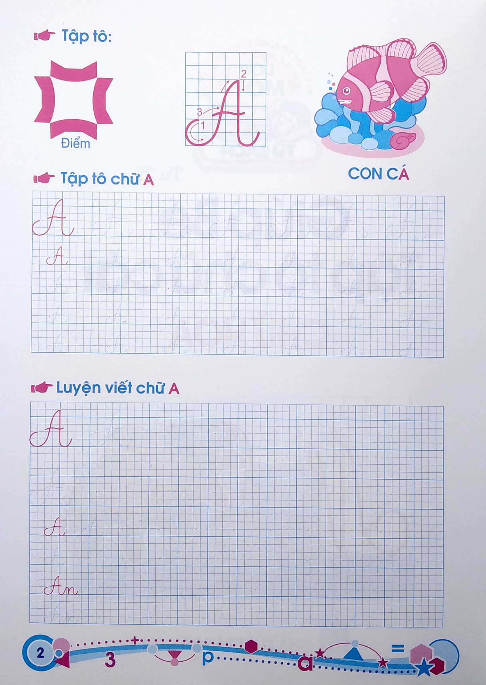 hành trang cho bé vào lớp 1 - giúp bé tập tô chữ cái - chữ hoa