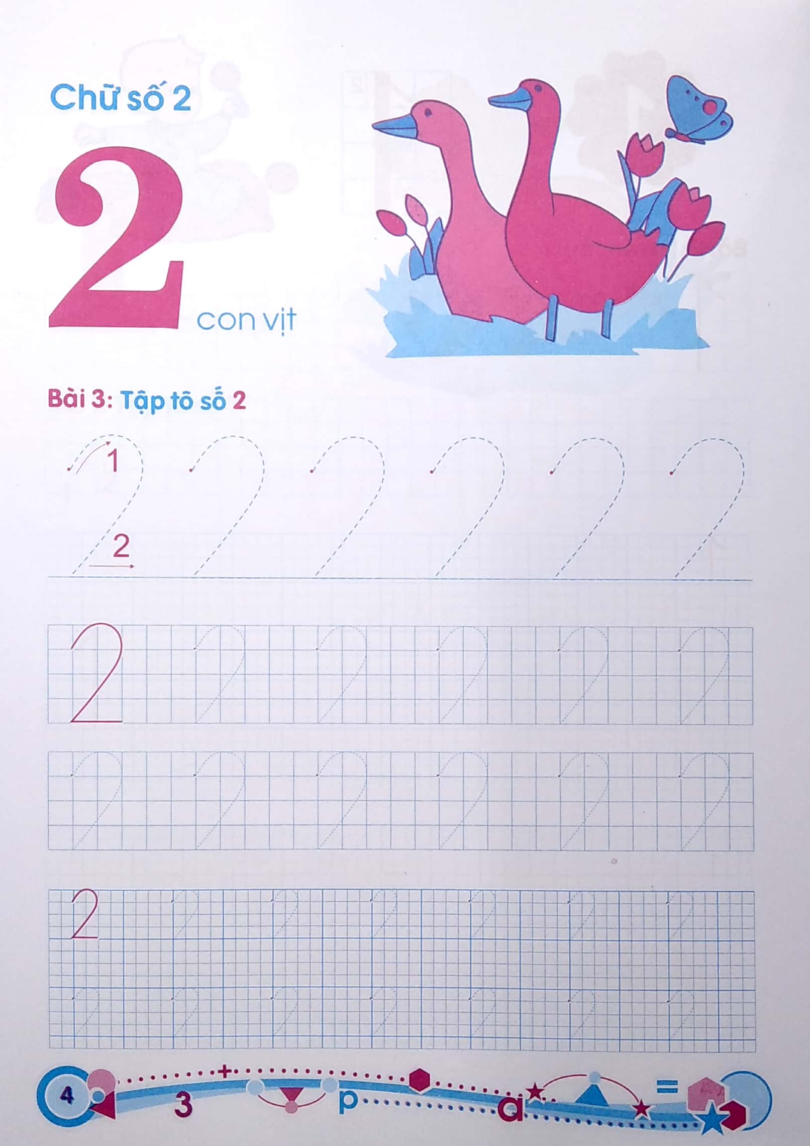 hành trang cho bé vào lớp 1 - giúp bé tập tô chữ số