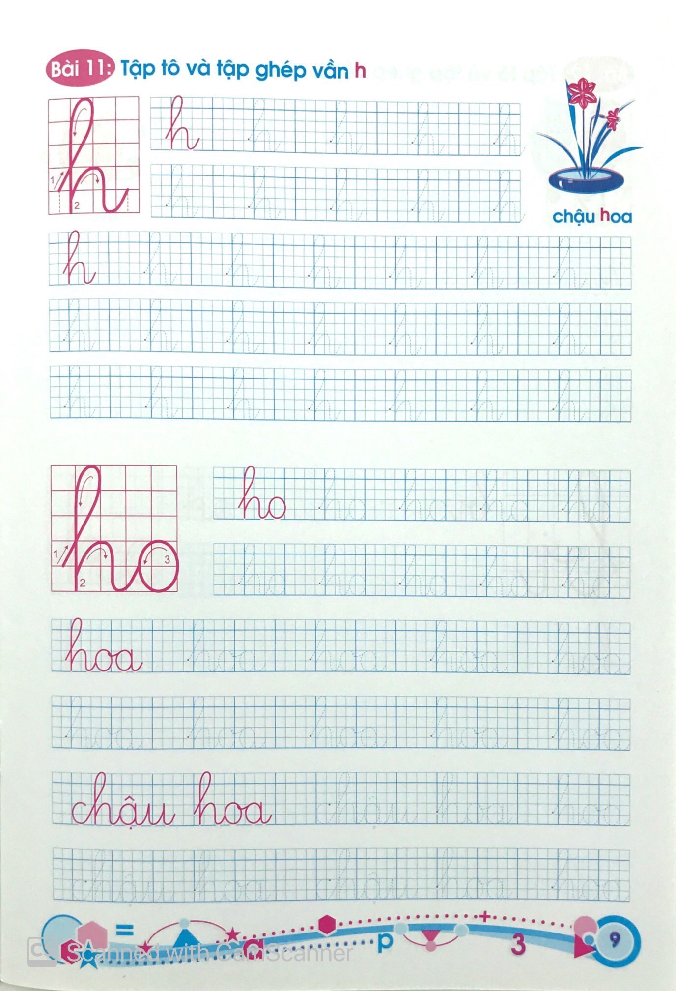 hành trang cho bé vào lớp 1 - giúp bé tập tô, tập ghép vần