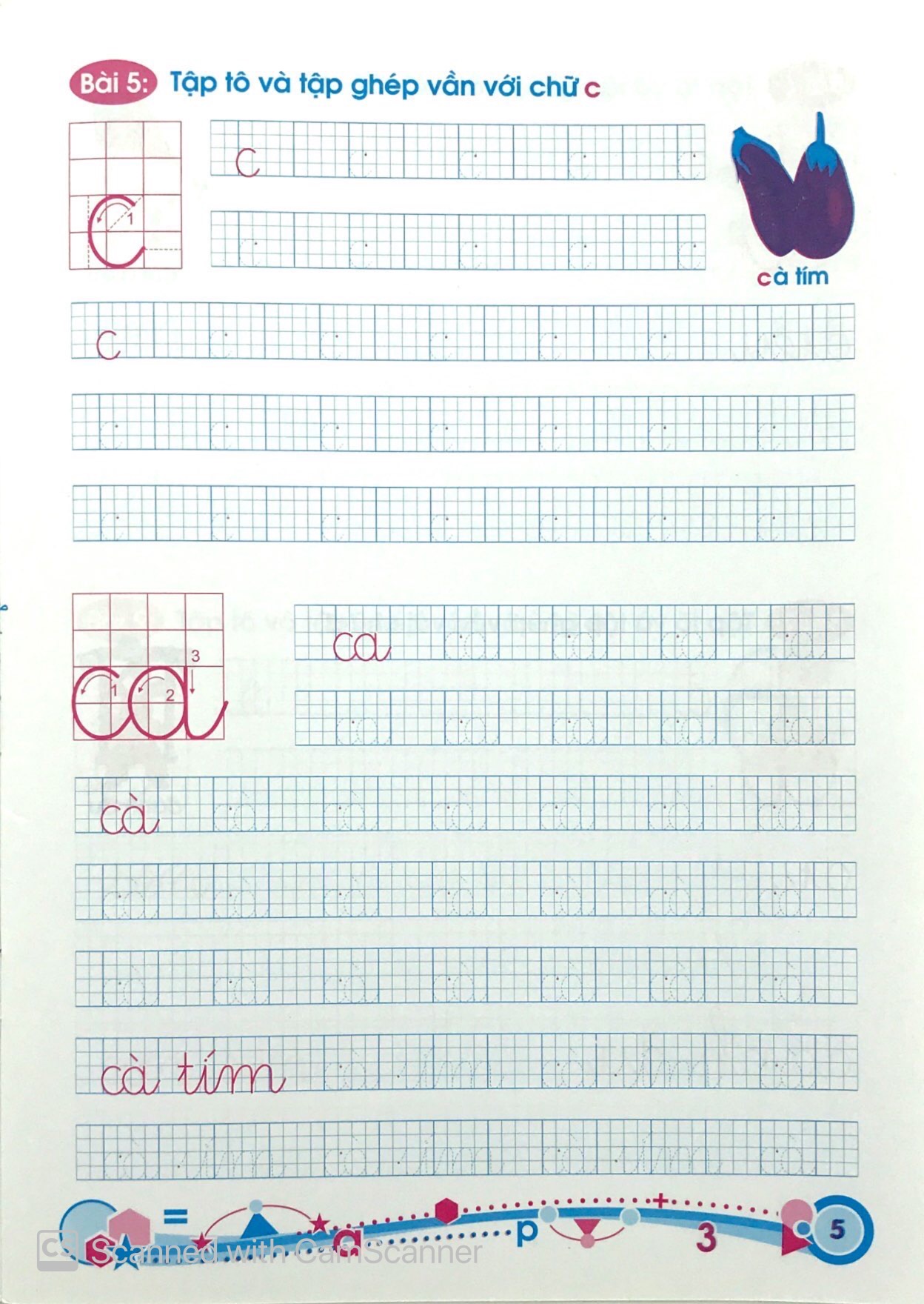 hành trang cho bé vào lớp 1 - giúp bé tập tô, tập ghép vần