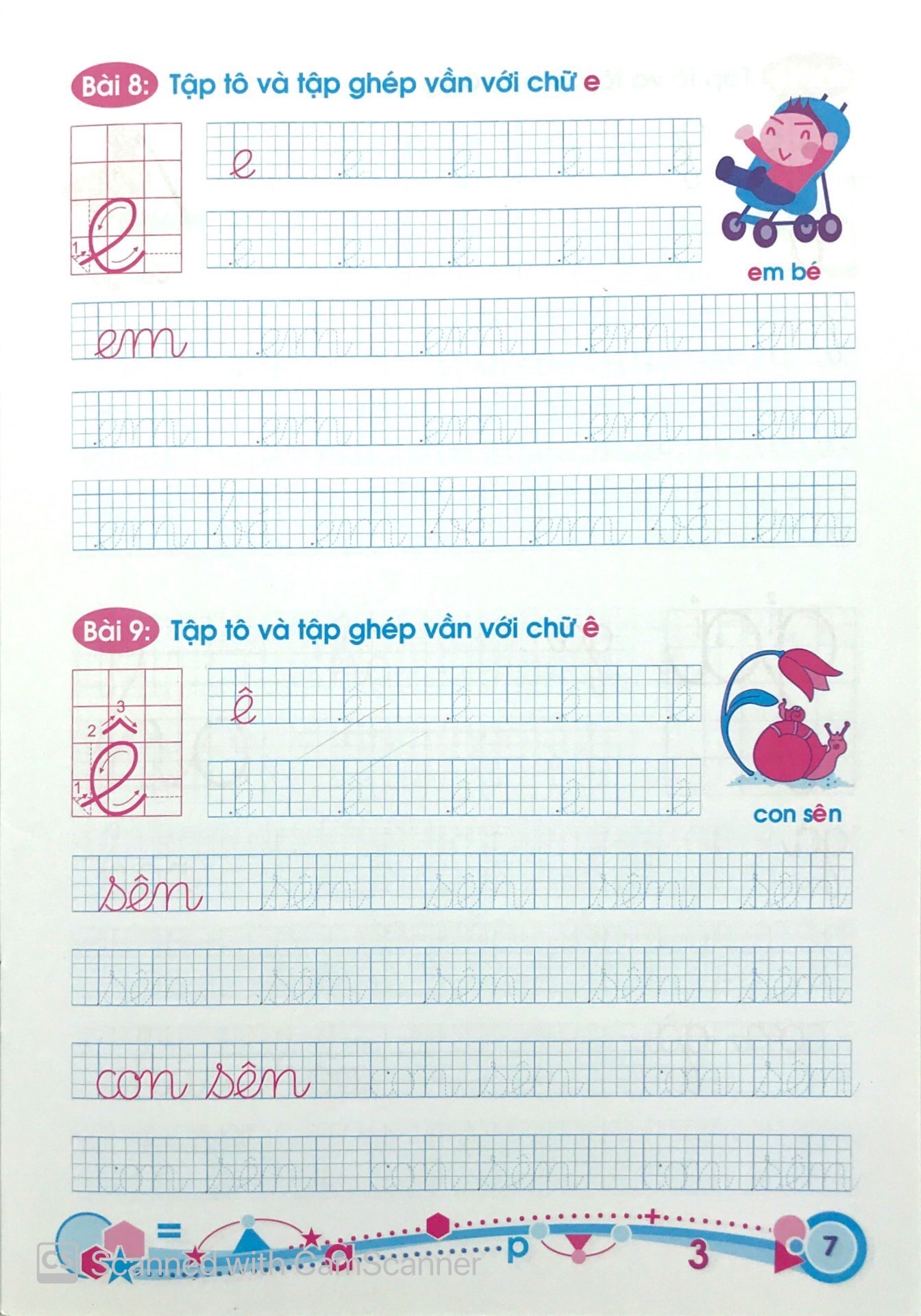 hành trang cho bé vào lớp 1 - giúp bé tập tô, tập ghép vần