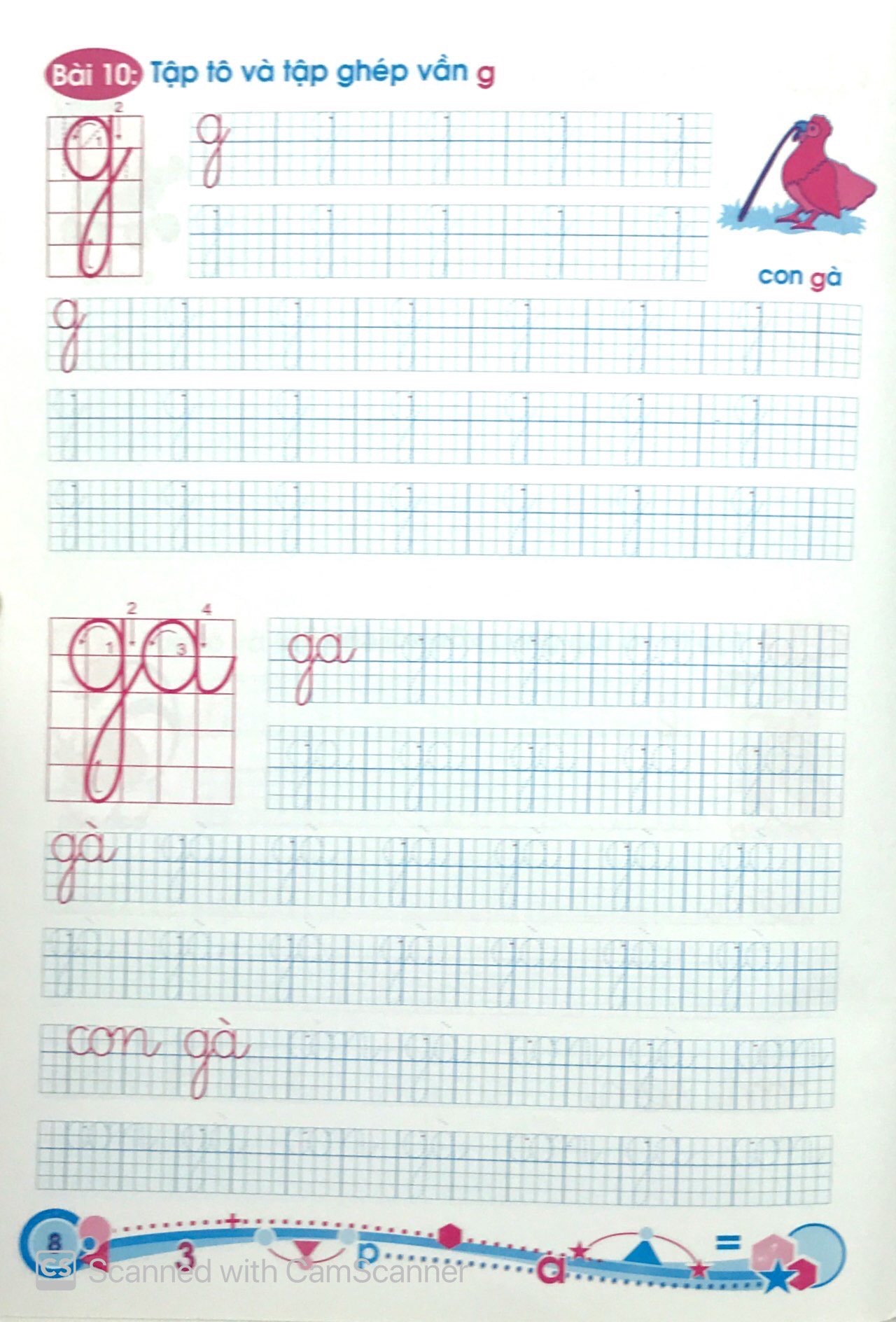 hành trang cho bé vào lớp 1 - giúp bé tập tô, tập ghép vần