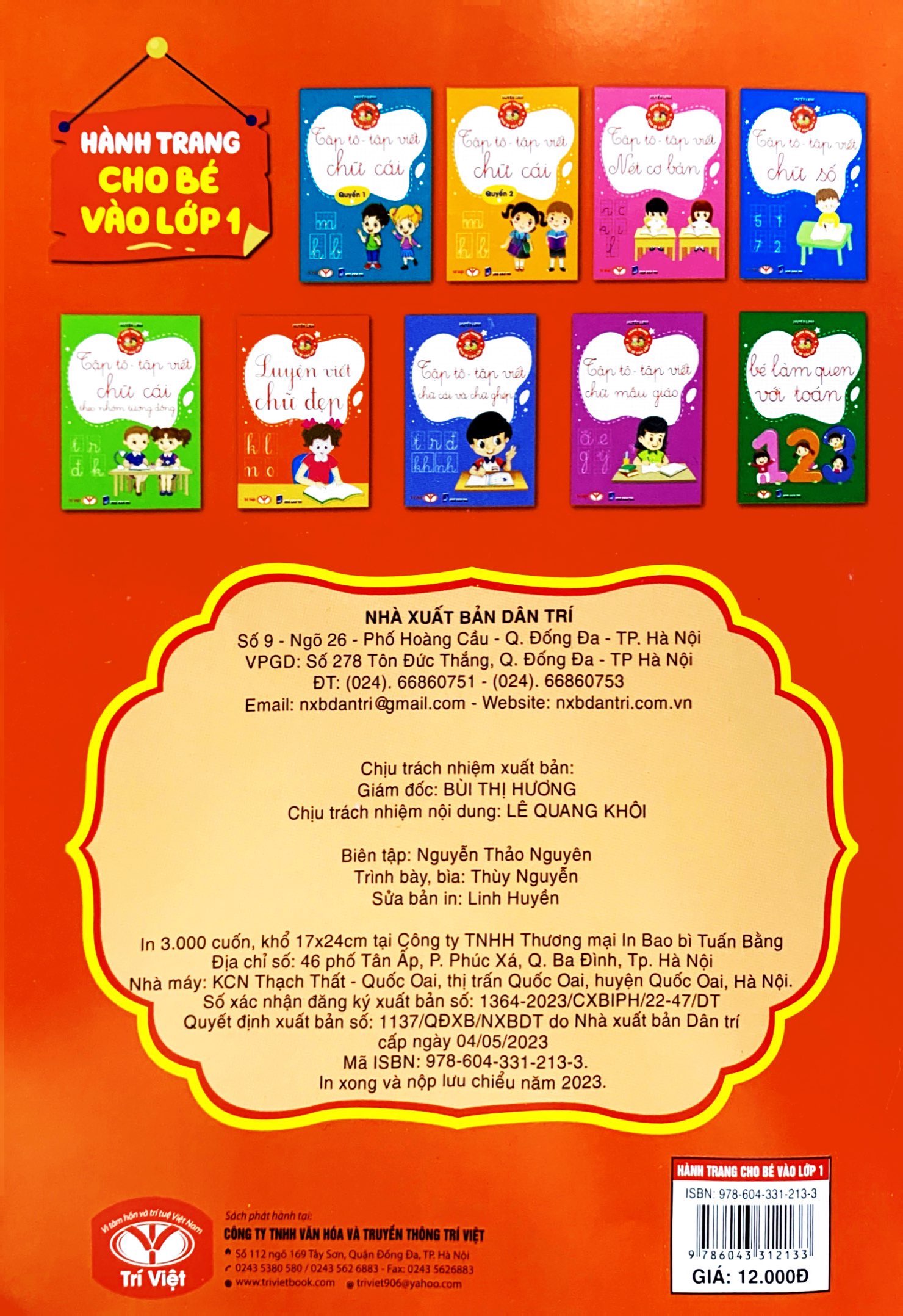 hành trang cho bé vào lớp 1 - luyện viết chữ đẹp (tái bản 2023)