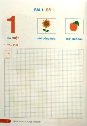 hành trang cho bé vào lớp 1 - tập tô - tập viết chữ số (tái bản 2023)
