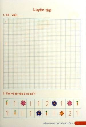 hành trang cho bé vào lớp 1 - tập tô - tập viết chữ số (tái bản 2023)