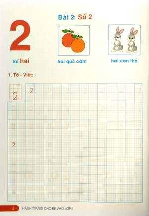 hành trang cho bé vào lớp 1 - tập tô - tập viết chữ số (tái bản 2023)