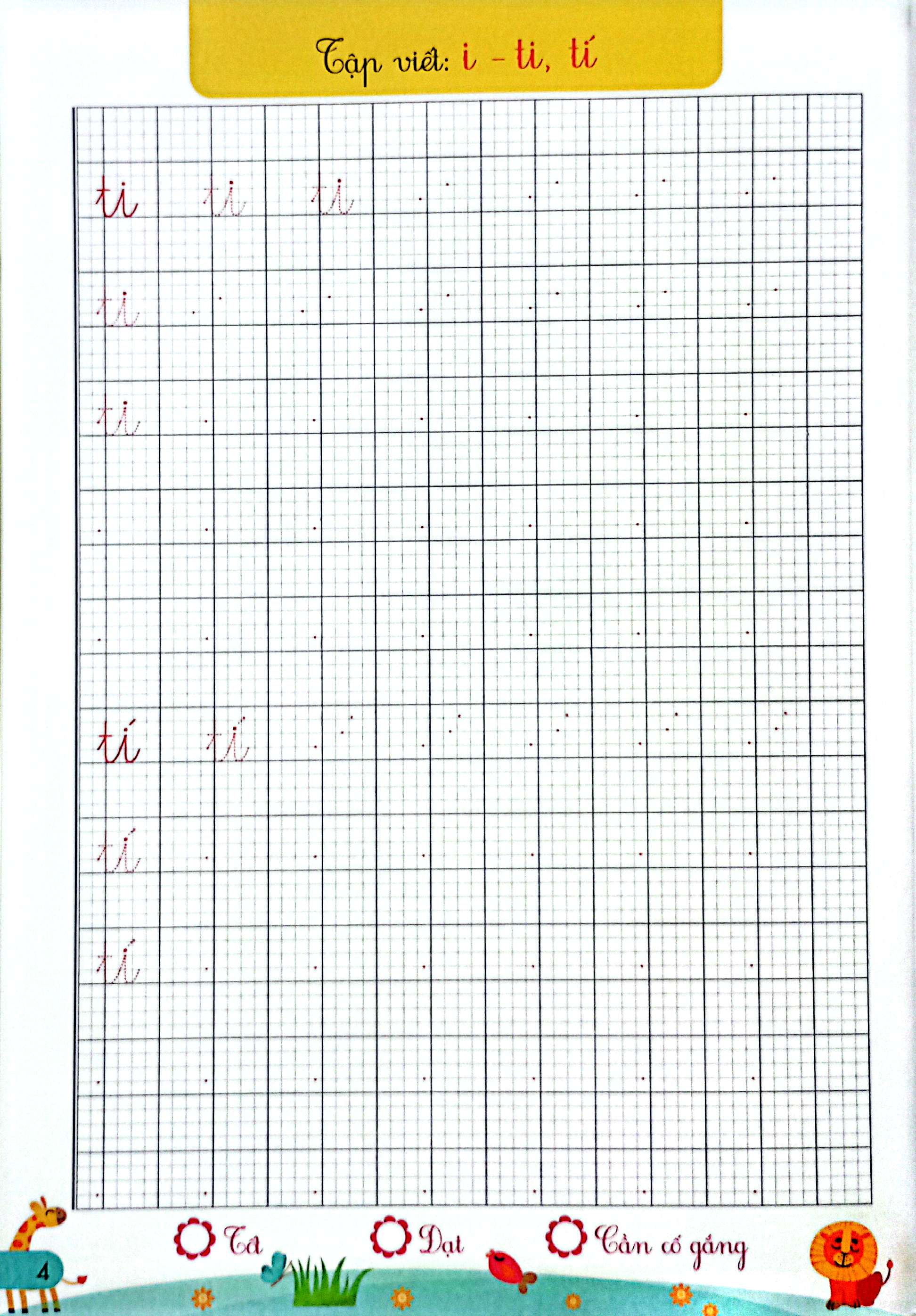 Hanh Trang Cho Be Vao Lop 1 - Tap Viet Tieng, Tu