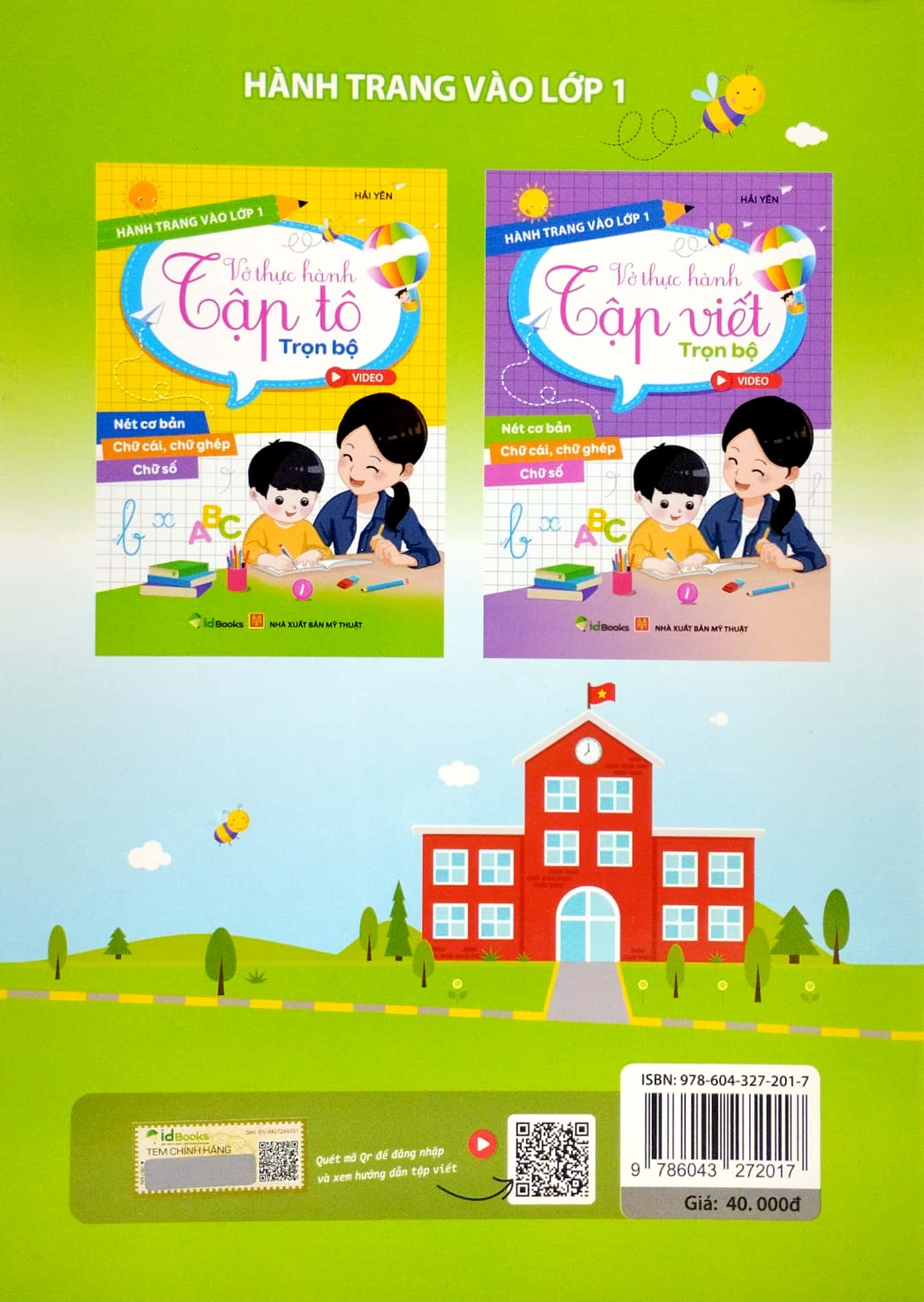 hành trang vào lớp 1 - vở thực hành tập tô trọn bộ