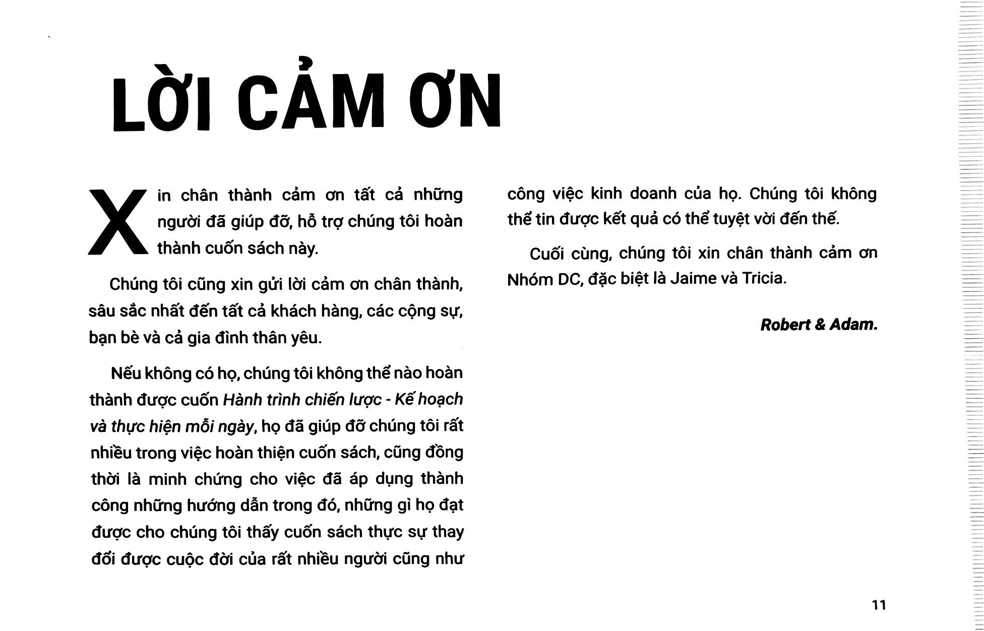 hành trình chiến lược - kế hoạch và thực hiện mỗi ngày