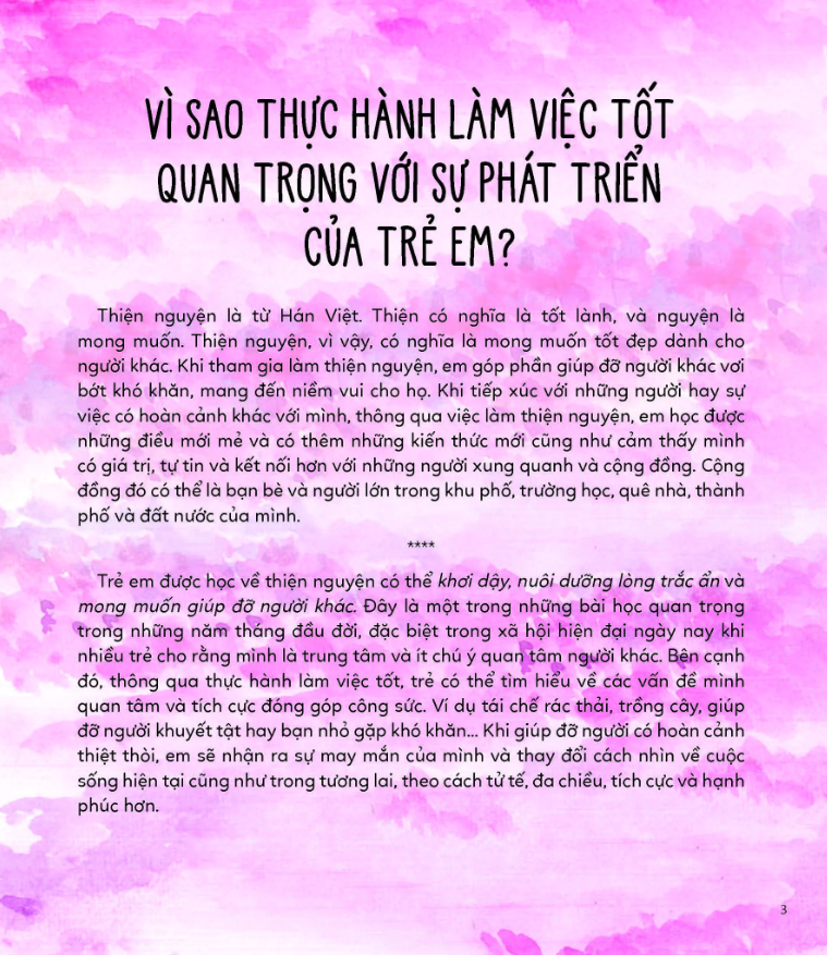 hành trình của thiện nguyện