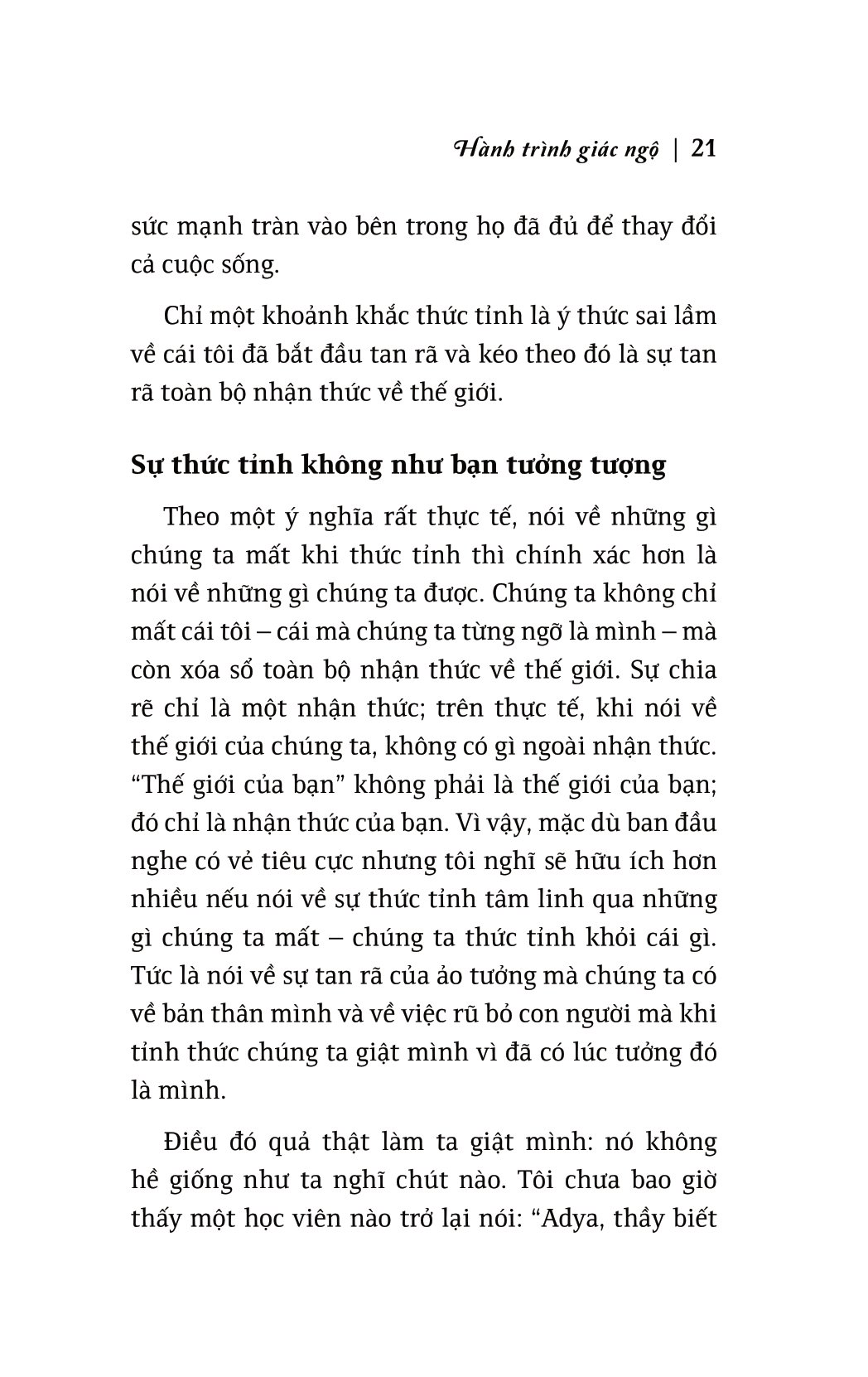 hành trình giác ngộ
