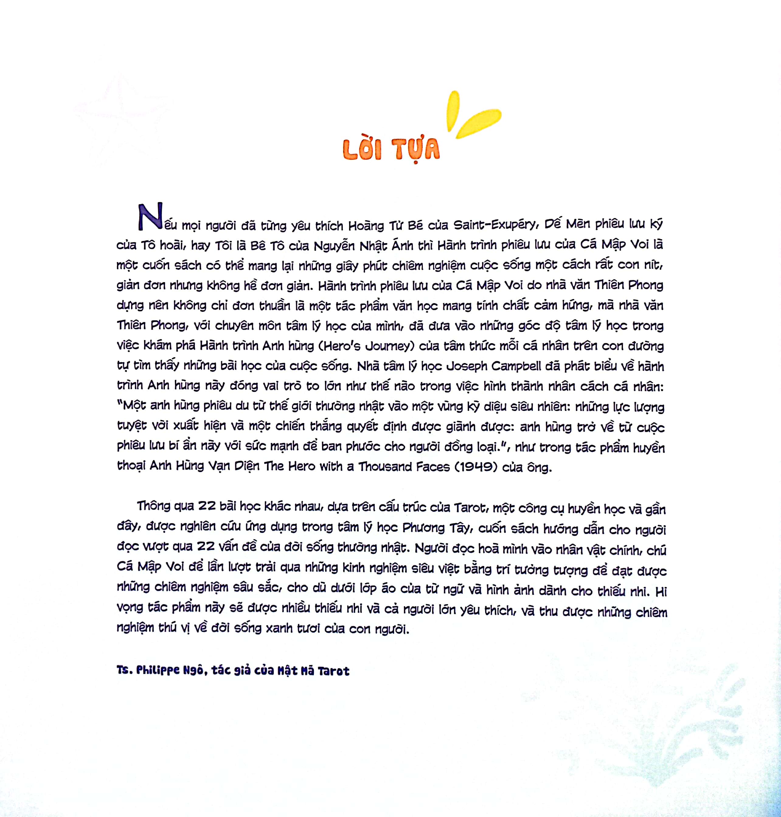 hành trình tarot - cuộc phiêu lưu của cá mập voi