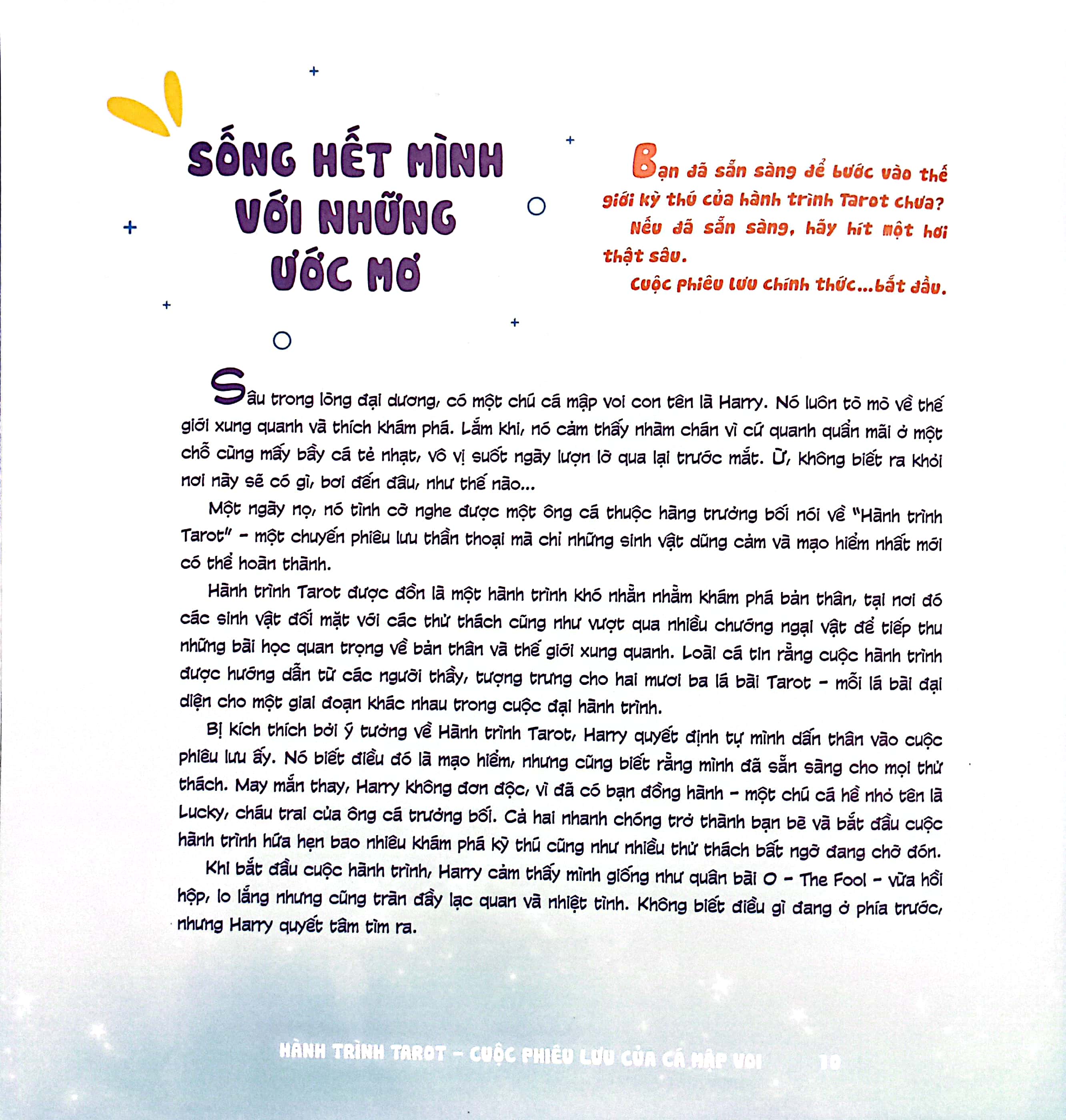 hành trình tarot - cuộc phiêu lưu của cá mập voi