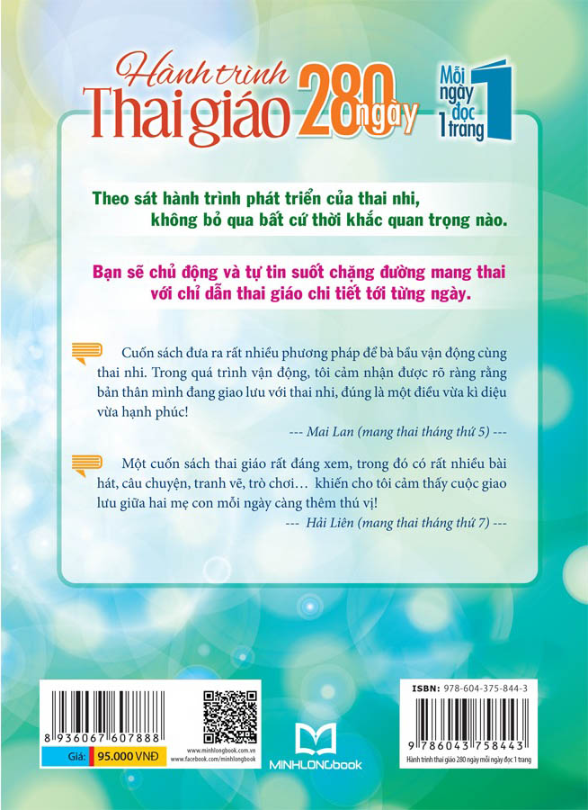 hành trình thai giáo 280 ngày - mỗi ngày đọc một trang (tái bản 2023)