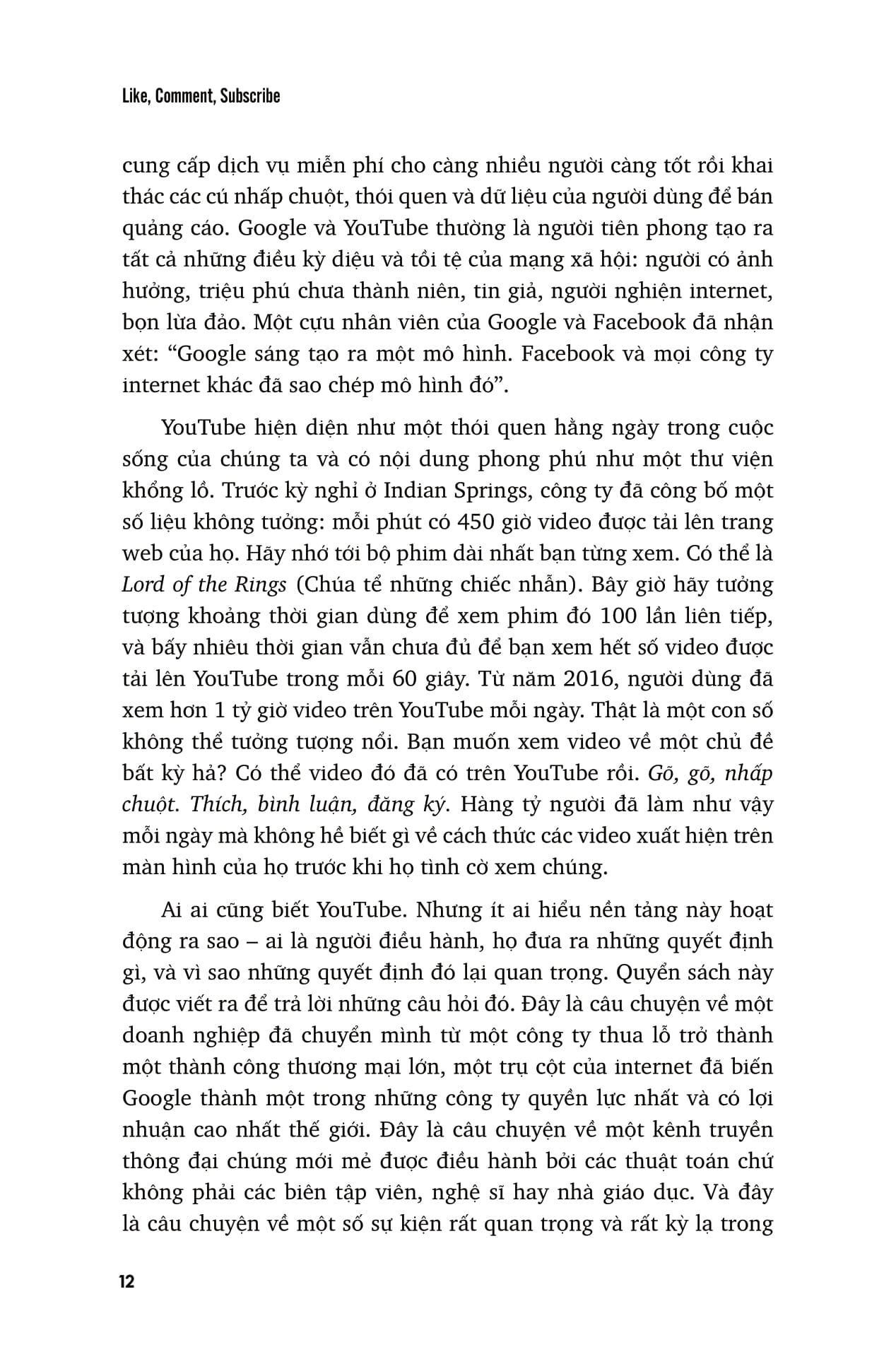 Hanh Trinh Thong Tri The Gioi Cua Youtube - Like, Comment, Subscribe