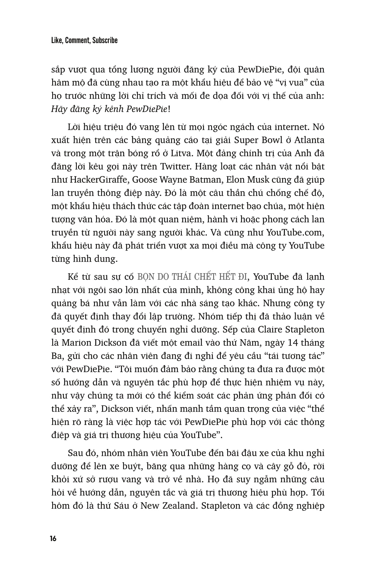 Hanh Trinh Thong Tri The Gioi Cua Youtube - Like, Comment, Subscribe