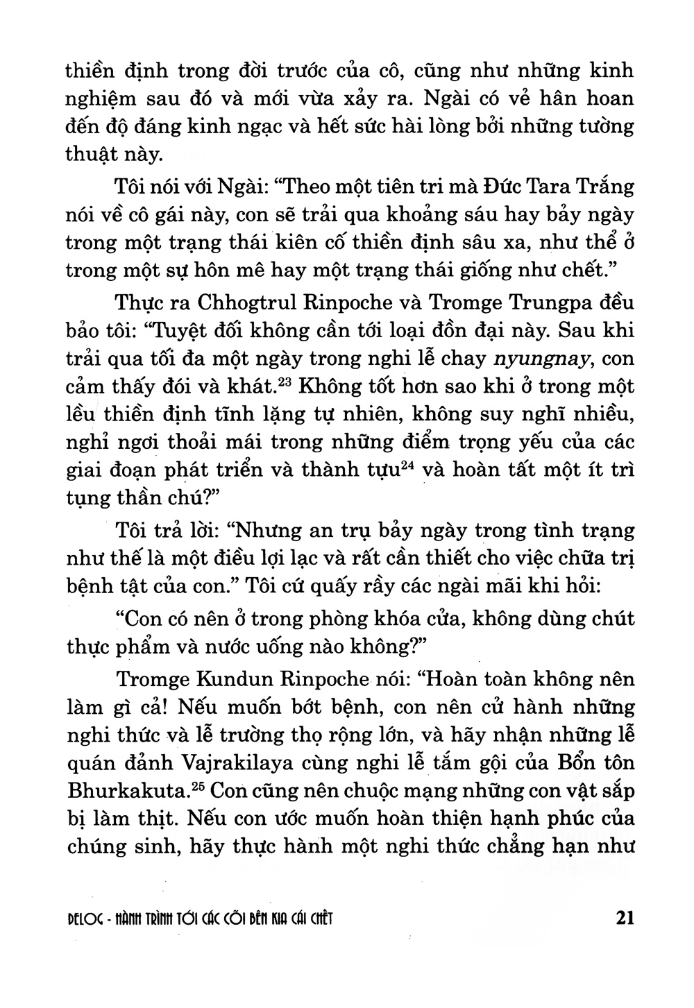 hành trình tới cõi bên kia cái chết