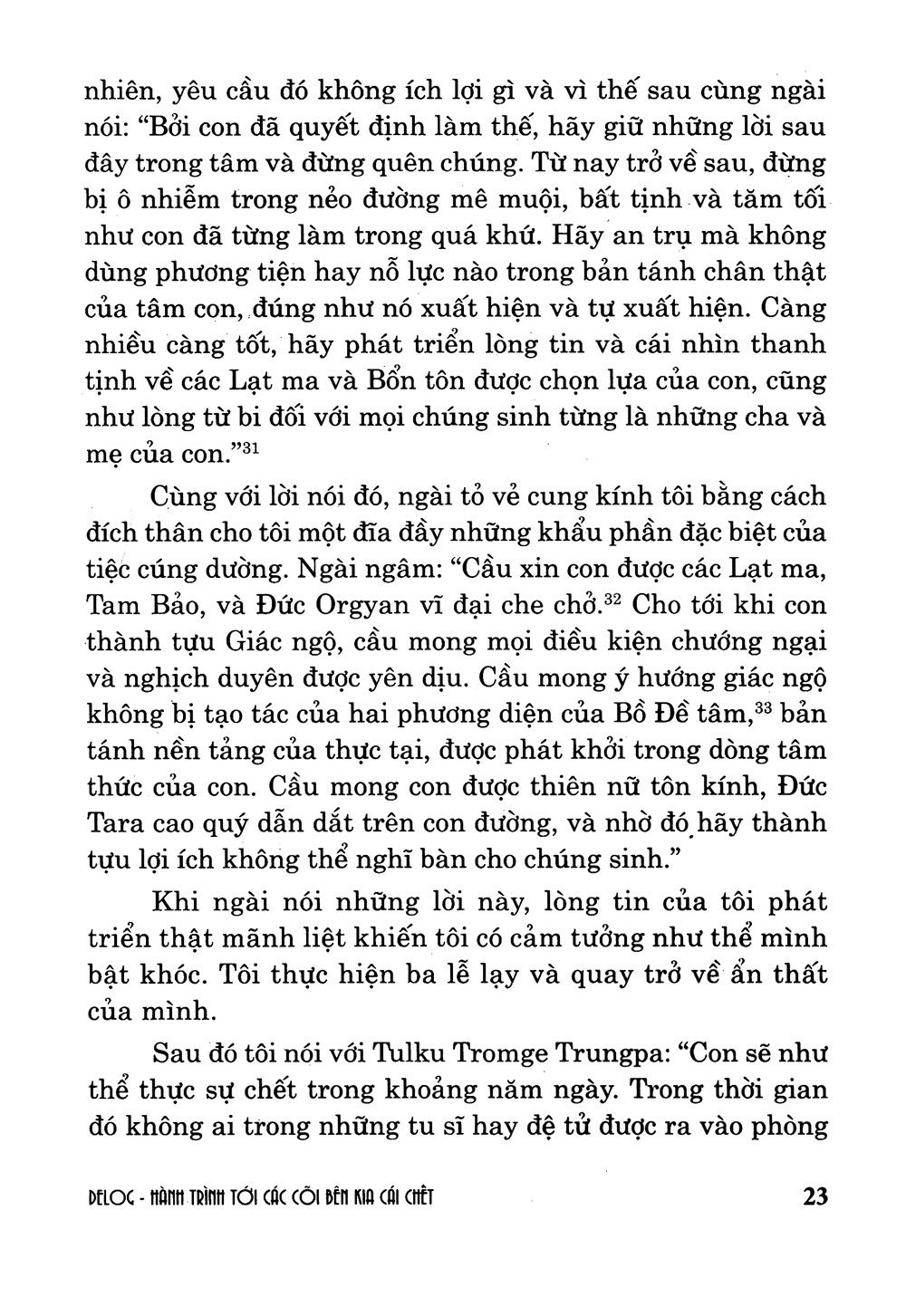 hành trình tới cõi bên kia cái chết