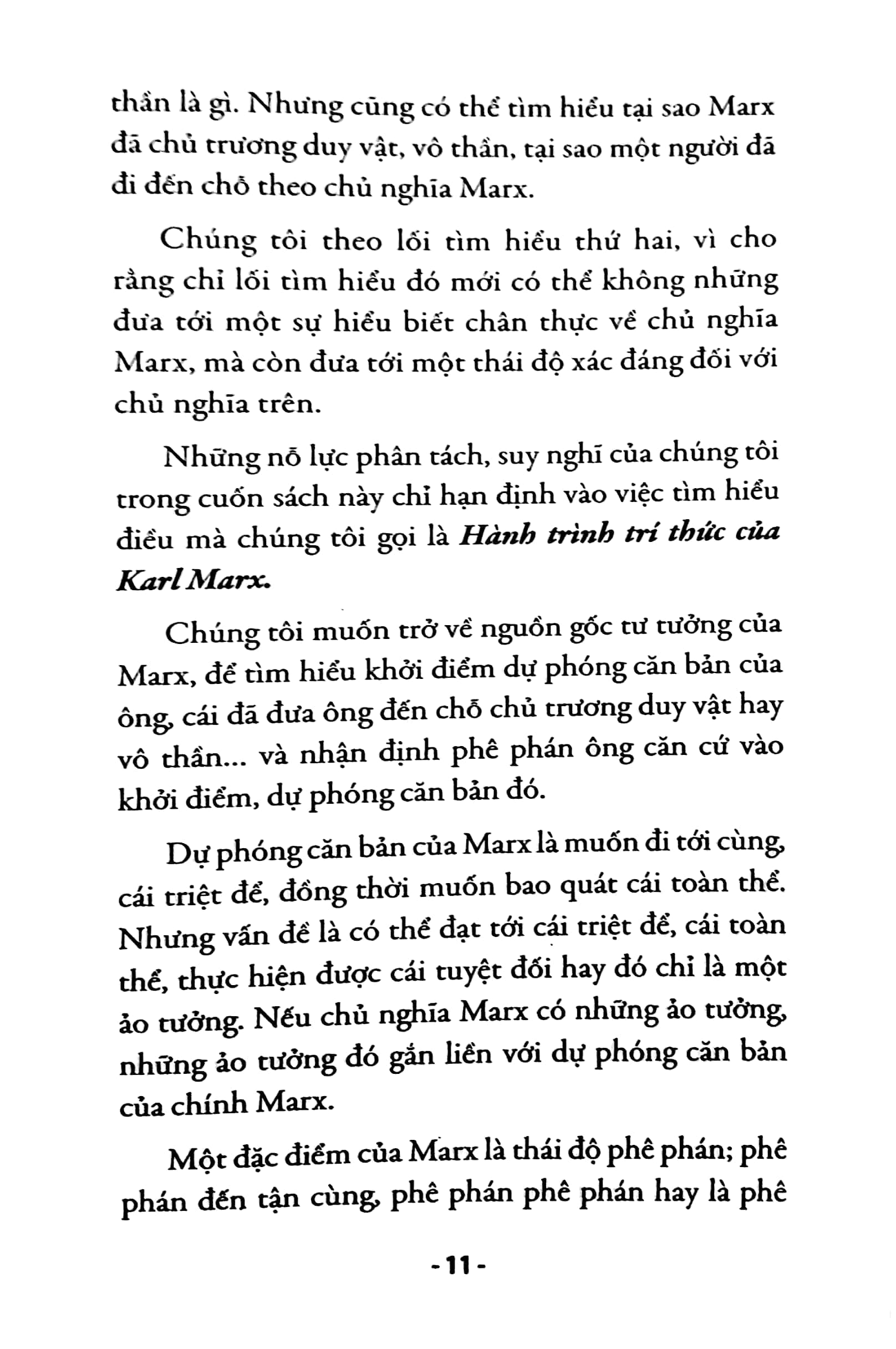 hành trình trí thức của karl marx