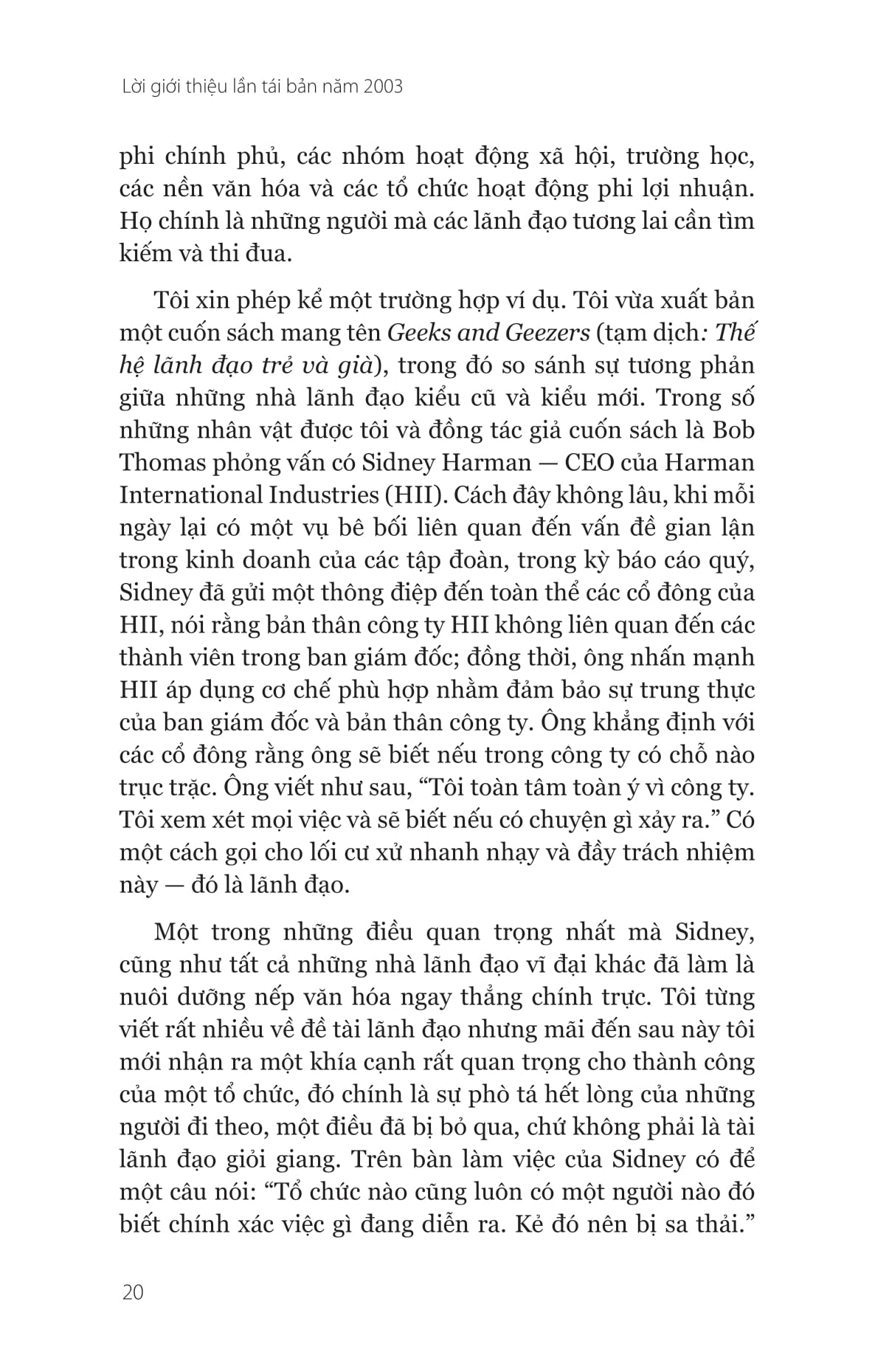 hành trình trở thành nhà lãnh đạo - on becoming a leader