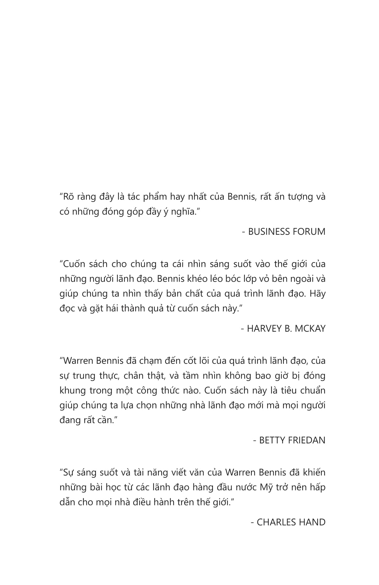 hành trình trở thành nhà lãnh đạo - on becoming a leader