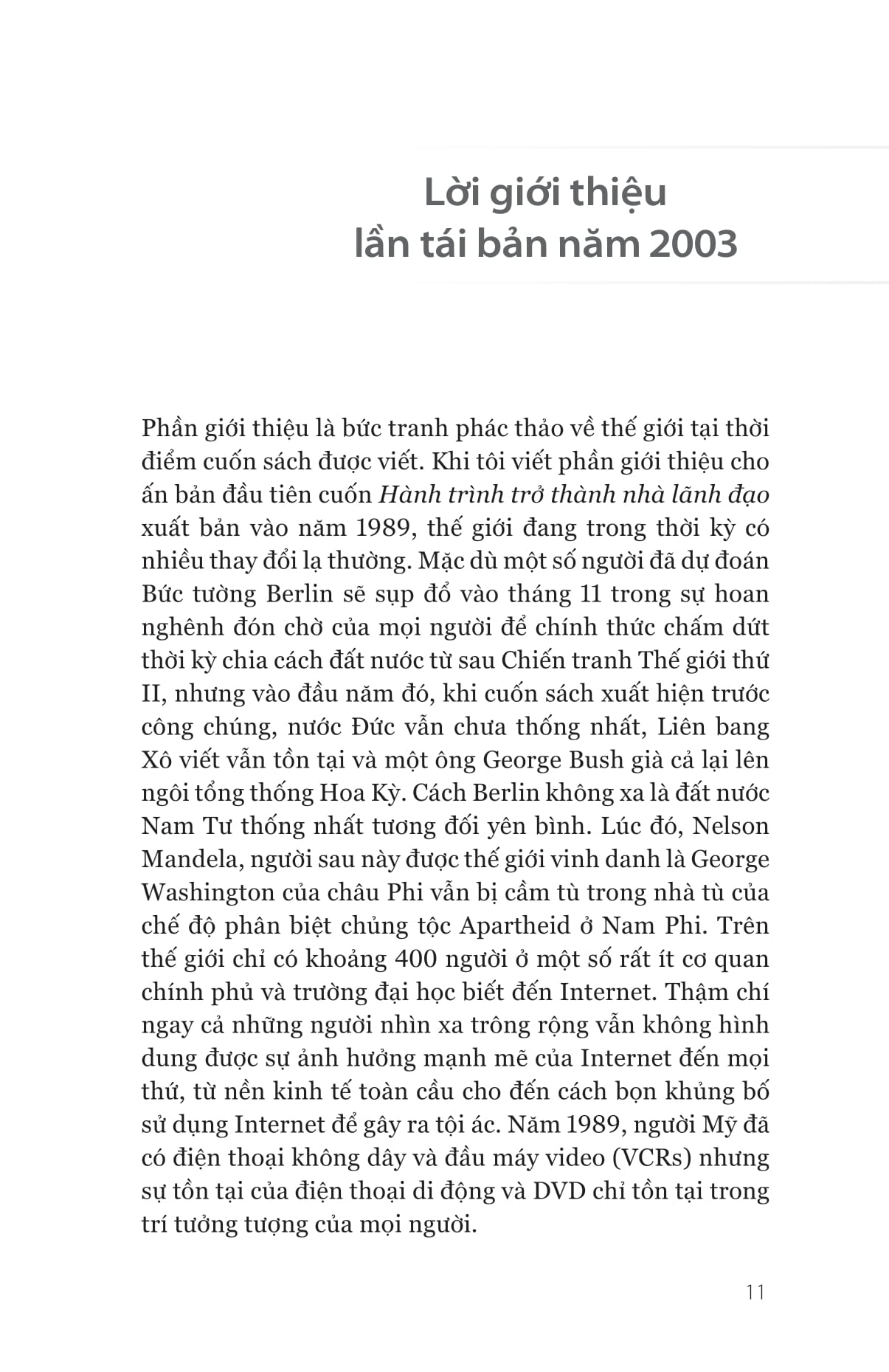 hành trình trở thành nhà lãnh đạo - on becoming a leader