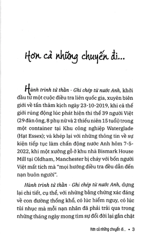 hành trình tử thần ghi chép từ nước anh