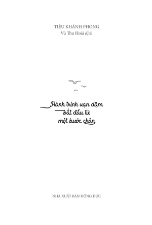 hành trình vạn dặm bắt đầu từ một bước chân