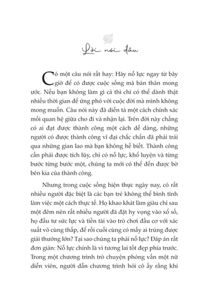 hành trình vạn dặm bắt đầu từ một bước chân